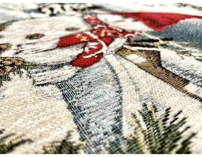 Vianočný gobelínový obrus so Snehuliakom 90x90 cm