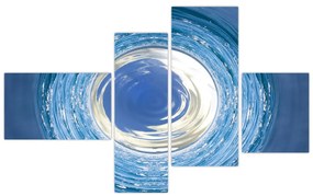 Moderný obraz - modrá abstrakcie