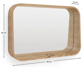 Nástenné zrkadlo 90x60 cm Salaya – Kave Home
