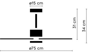 Biele LED stropné svietidlo ø 15 cm Rainbow – SULION