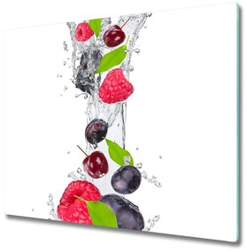 Sklenená doska na krájanie Ovocie a voda 60x52 cm