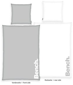 Bench Bavlnené obliečky sivo-biela, 140 x 200 cm, 70 x 90 cm