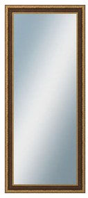 DANTIK - Zrkadlo v rámu, rozmer s rámom 60x140 cm z lišty KLASIK hnedá (3004)