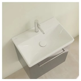 Villeroy & Boch AVENTO - Umývadlo, 550x370x180 mm, s prepadom, biela Alpin CeramicPlus 4A0055R1