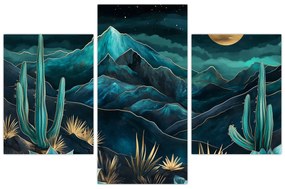 Obraz - Tyrkysová noc (90x60 cm)