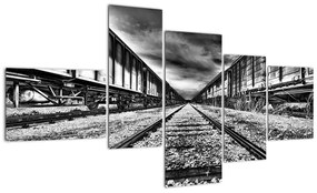 Železnice, koľaje - obraz na stenu