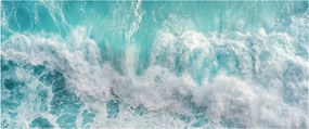 Obraz - Pohľad na vlny oceánu (120x50 cm)