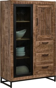 XXXLutz VYSOKÁ KOMODA, mangové drevo, prírodná farba, svetlohnedá, 90/142/40 cm Carryhome - Komody - 000377009507