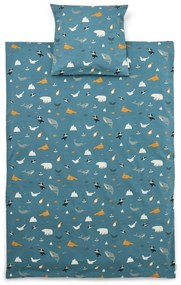 LIEWOOD Detská posteľná bielizeň Carmen Arctic Sea 100 × 70 cm