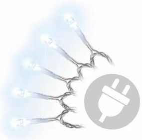Nexos 1001 Vianočné LED osvetlenie 9 m - studené biele, 100 diód