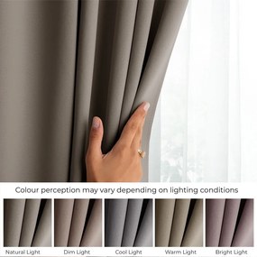 Zatemňovací termo záves taupe 140x270 cm Pleat – Restilo