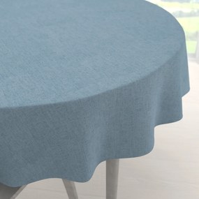 Biante Dekoračný okrúhly obrus BKW-210 Svetlo modrý žíhaný Ø 120 cm