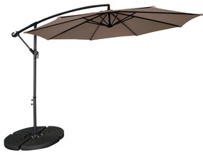 Záhradný slnečník Houseland Zynex 300 cm svetlohnedý