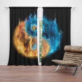 Sablio Záves Ohnivé jin a jang: 2 ks 140x250 cm