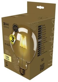 LED žiarovka EMOS Vintage G125 Warm White, 4W E27