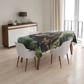 Sablio Obrus Parná lokomotíva na viadukte - 130x170 cm