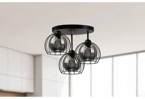 Prisadený luster SOLO BLACK 3xE27/60W/230V pr. 30 cm