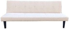 Rozkladacia pohovka BestBerg BBSB-10LB / prémiová plyš / béžová