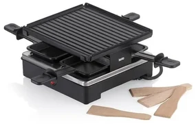 Kela Raclette/Grill Geneva, liaty hliník, pre 4 osoby, čierna, 21,5 x 21,5 x 12 cm