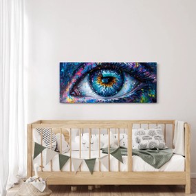 Obraz - Maľba oka (120x50 cm)