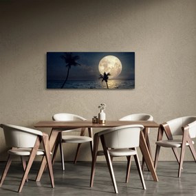 Obraz - Pláž za splnu (120x50 cm)