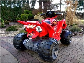 LEAN CARS Štvorkolka na batérie Big Wheels Red