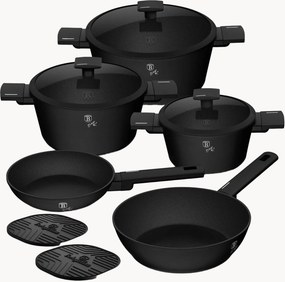 Súprava kuchynského riadu Matte Black, 10 ks