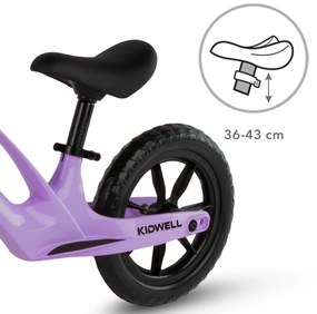 Balančný bicykel Kidwell Vito Balance, fialový, s horčíkovým rámom