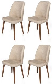 Súprava jedálenských stoličiek Dallas Beige, 4 ks, 4 ks