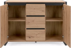 Komoda so zásuvkami Denver, dub artisan/antracit