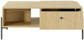Moderný konferenčný stolík Scandi - dub scandi/rybia kosť