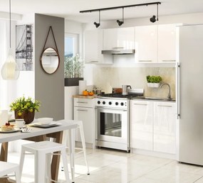 Spodná kuchynská skrinka s doskou OLIWIA S40 SZ1 biela, lesk