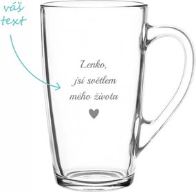 Pieskovaný hrnček Svetlo môjho života