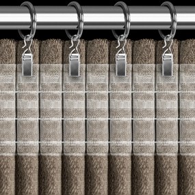 ZÁVES NA PÁSKE BLAKE 140X270 CM HNEDÁ