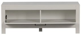 Svetlosivý TV stolík z borovicového dreva 120x45x40 cm Bonk – WOOOD