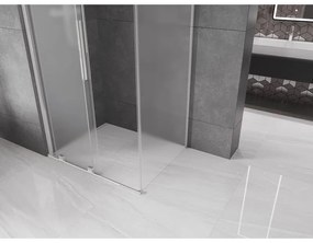 Mexen Velar, sprchový kút s posuvnými dverami 150 x 100 cm, 8mm sklo námraza, chrómová, 871-150-100-31-01