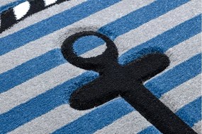 Dywany Łuszczów, Detský kusový koberec Petit Marine anchor sea blue, 160x220, modrá, detská izba