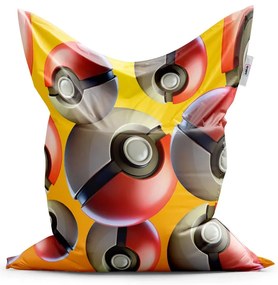 Sablio Sedací vak Pokemon ball Pattern - 150x100 cm