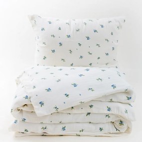 Matex Mušelínové obliečky Čučoriedky, 140 x 200 cm, 70 x 90 cm