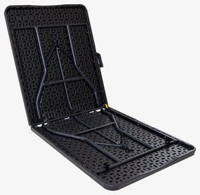 Autronic Záhradný stôl, kov, plast, čierny,AZ-K100 3 BK