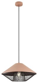 Redo 01-3005 - Závesný luster na lanku GRILL 1xE27/42W/230V priemer 39,6 cm čierna/hnedá
