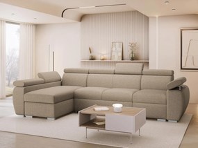 Rohová rozkladacia pohovka Giza LCP, Strana: Ľavá - LCp+2r+1p(65), Dostupné poťahy: Aragon 14