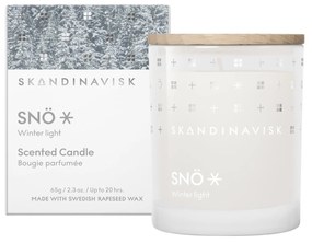 SKANDINAVISK Vonná sviečka v skle SNÖ (sneh) 65 g