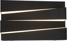 Searchlight 86410BK - LED Nástenné svietidlo SECTION LED/18W/230V čierna