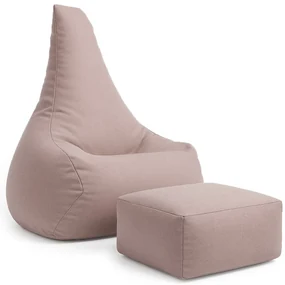 MeowBaby® Sedací vak s opierkou nôh Tearo, rosy-dune-pink