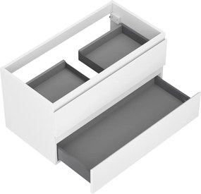 Mexen Orio, kúpeľňová skrinka 90 cm, 2 zásuvky, biela matná, 91A10-09047-2-BFF01