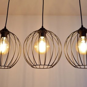 LED Luster na lanku MERCURE 3xE27/15W/230V