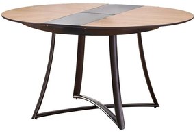Rozkladací stôl Moretti 118/148x118cm Dub Zlatá/Grafit Mat/Grafit