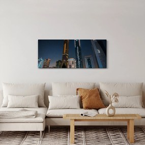 Obraz nočného mesta (120x50 cm)