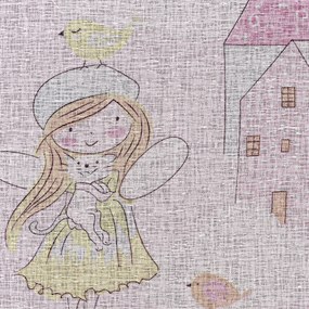 ZÁVES NA KRÚŽKOCH POLLY 140X250 CM VZOROVANÁ